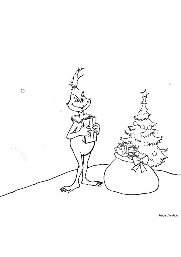 Printable Grinch Colouring Pages