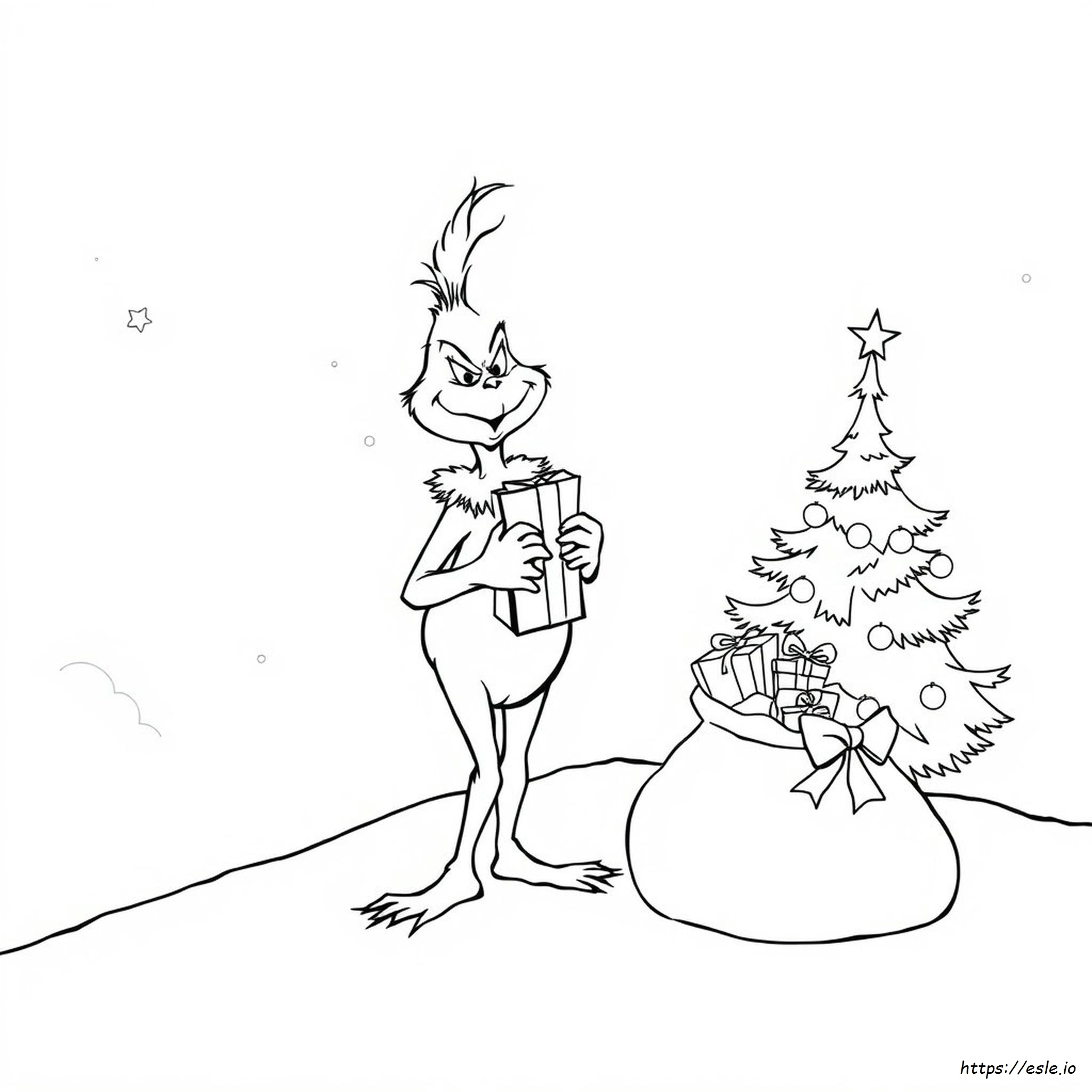 Printable Grinch Colouring Pages