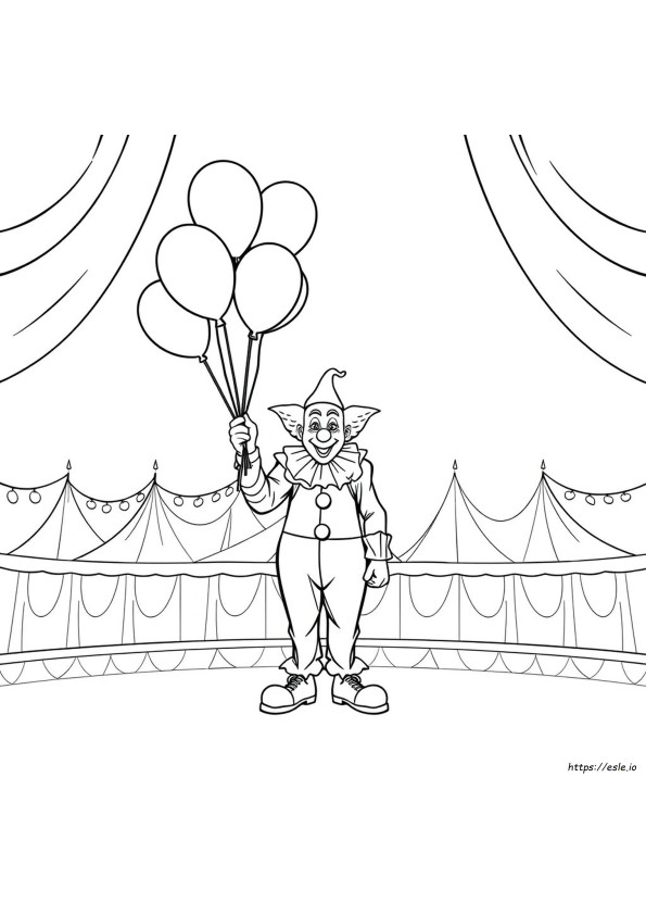 Free Coloring Pages Of Clowns