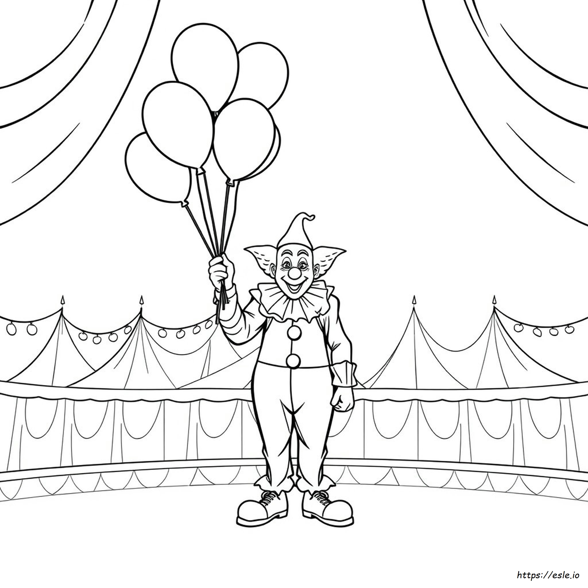 Free Coloring Pages Of Clowns