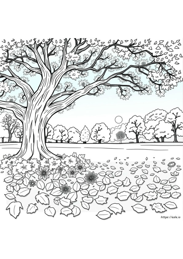 Fall Leaf Coloring Page Pdf