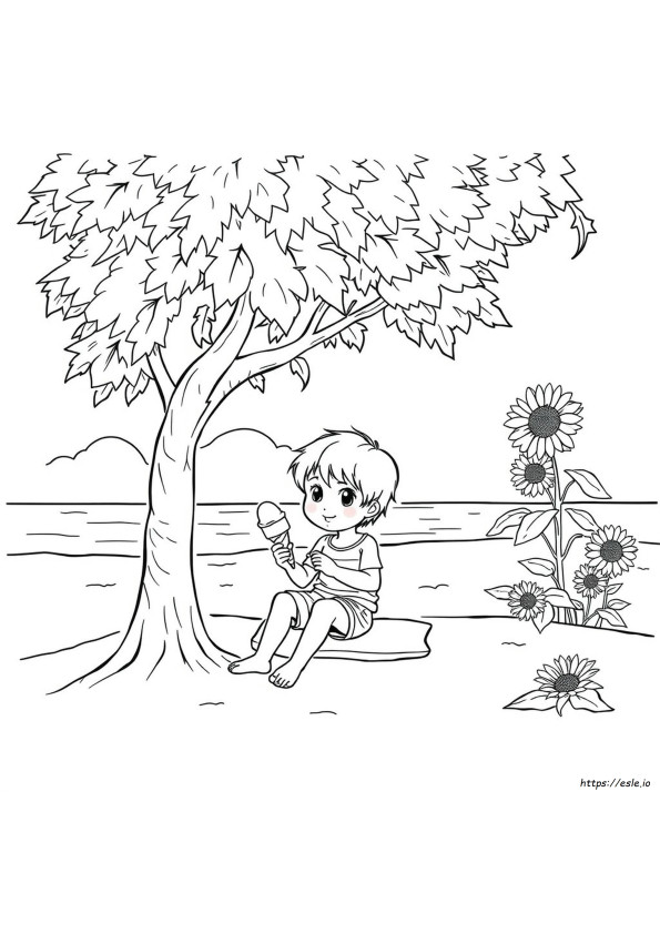 Summer Coloring Book Pages