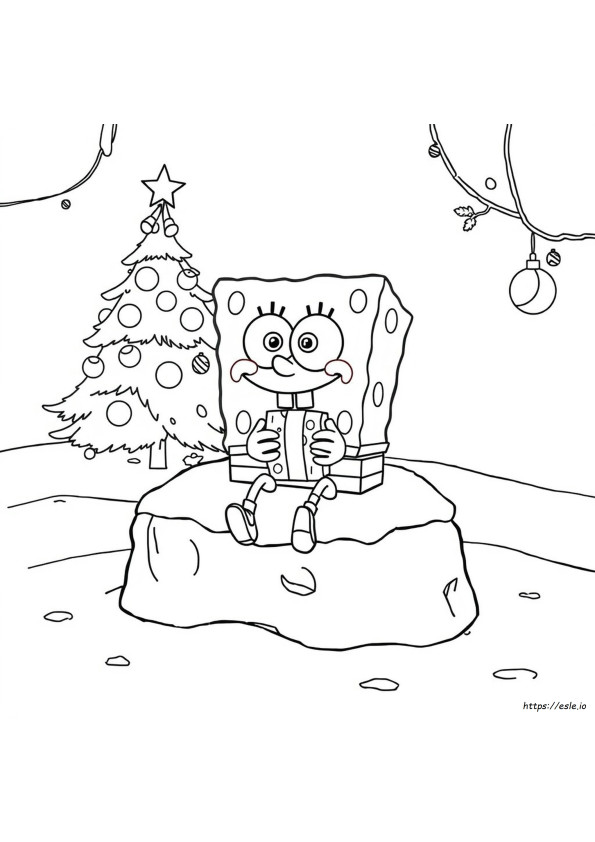 Bob Esponja Navidad Dibujos Para Colorear Imprimibles
