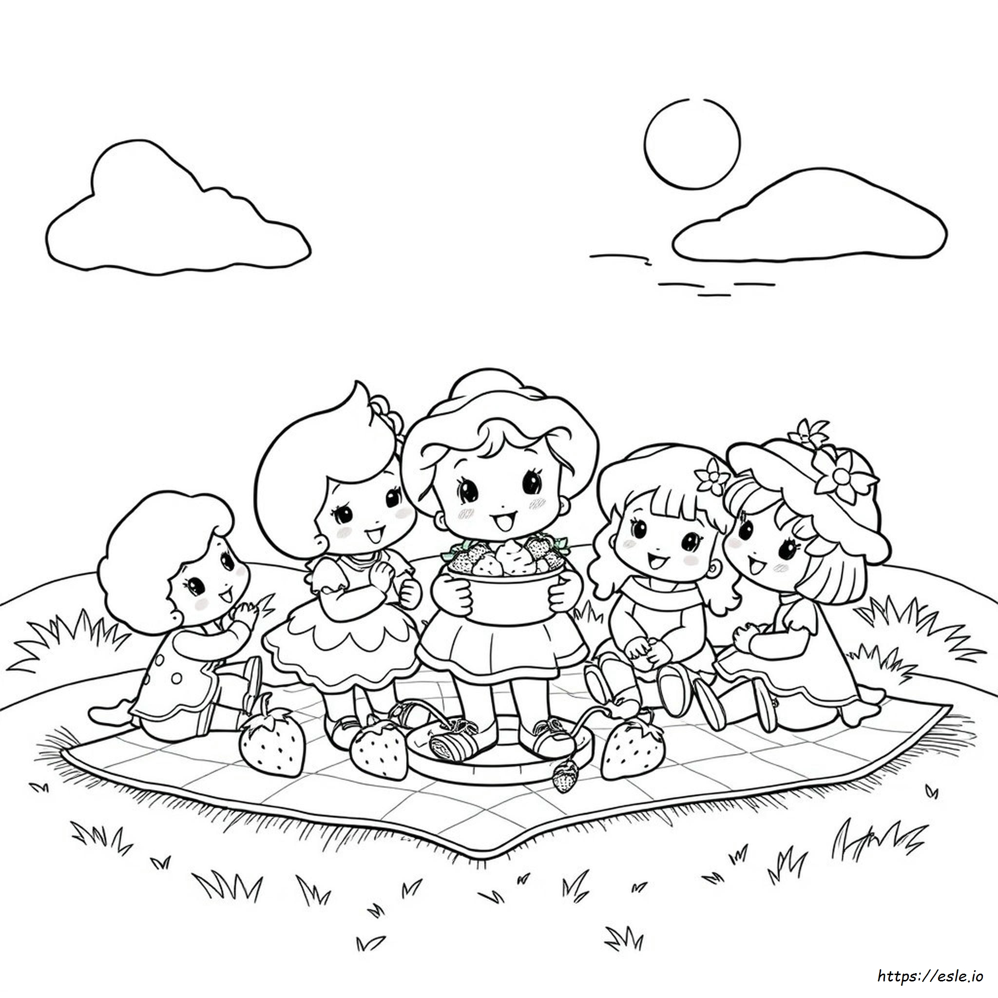 Free Printable Coloring Old Original Strawberry Shortcake Coloring Pages