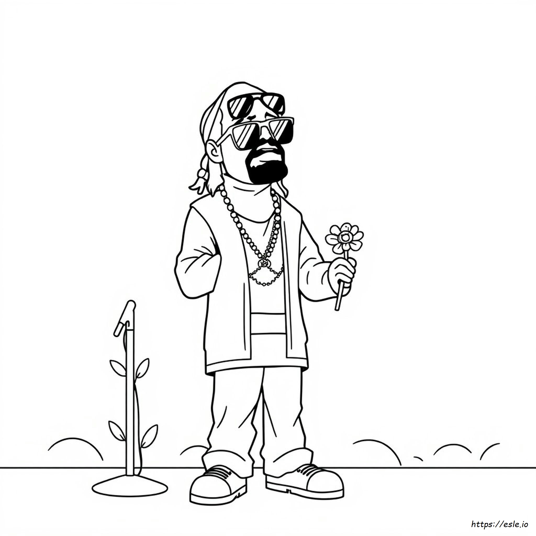 Snoop Dogg Colouring Pages