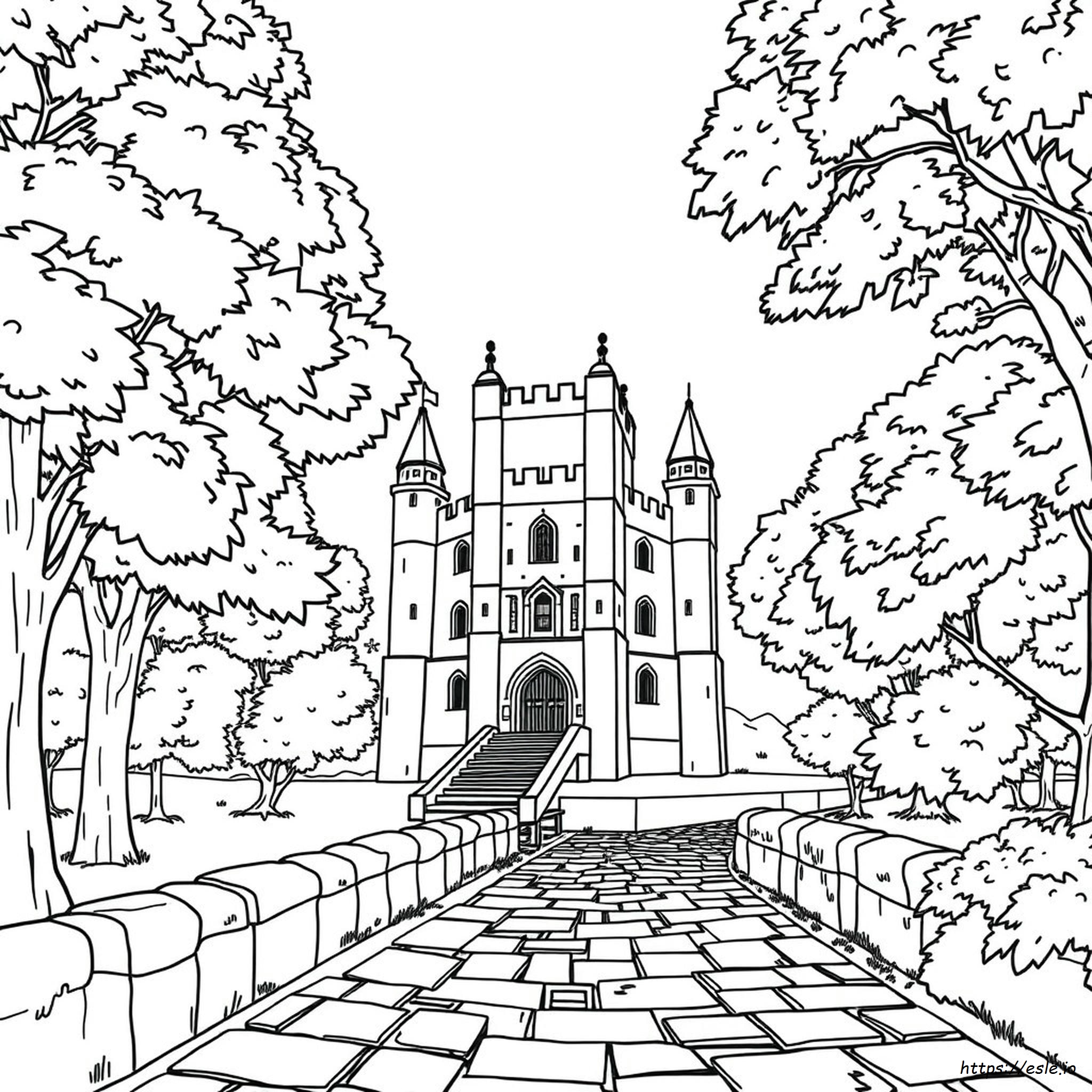 Tower Of London Coloring Page