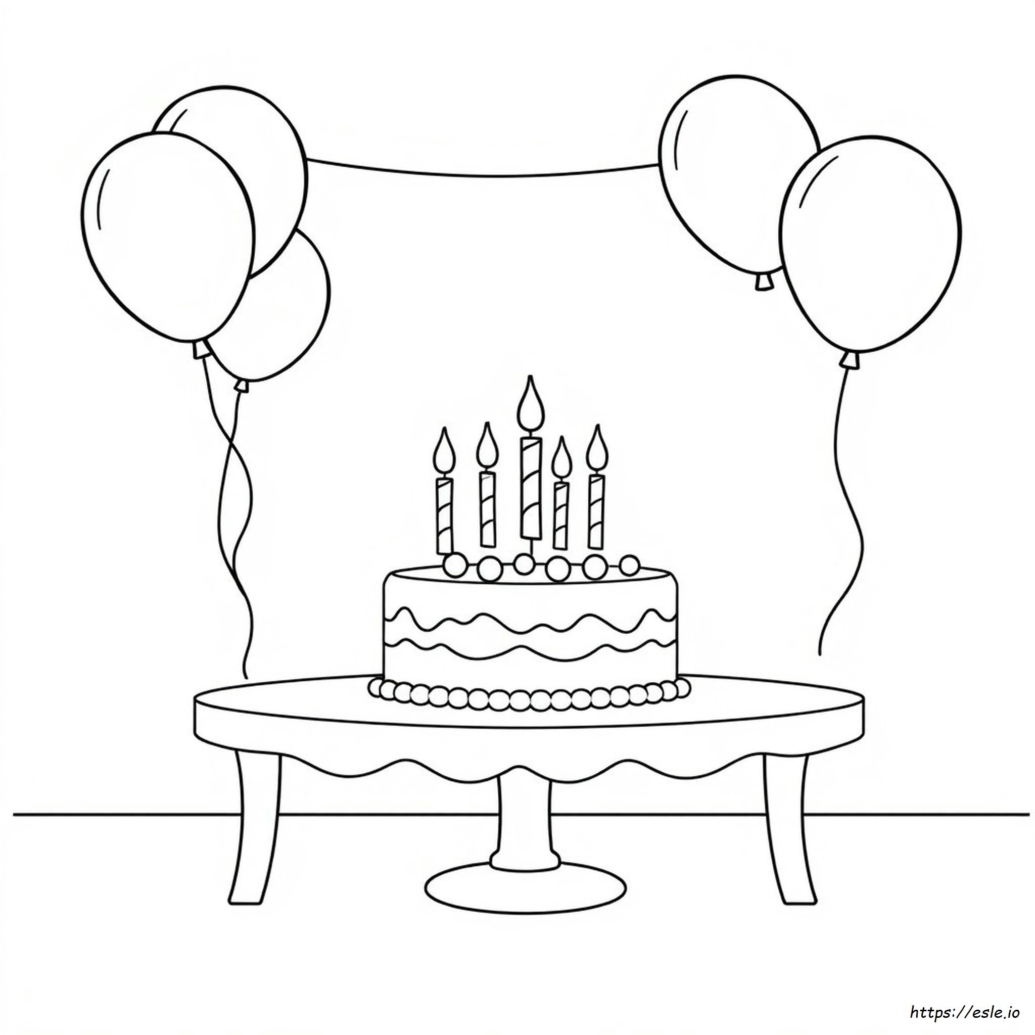 Folhas De Aniversário Para Colorir Para Imprimir