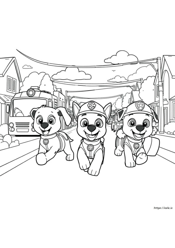 Chase Paw Patrol Coloring