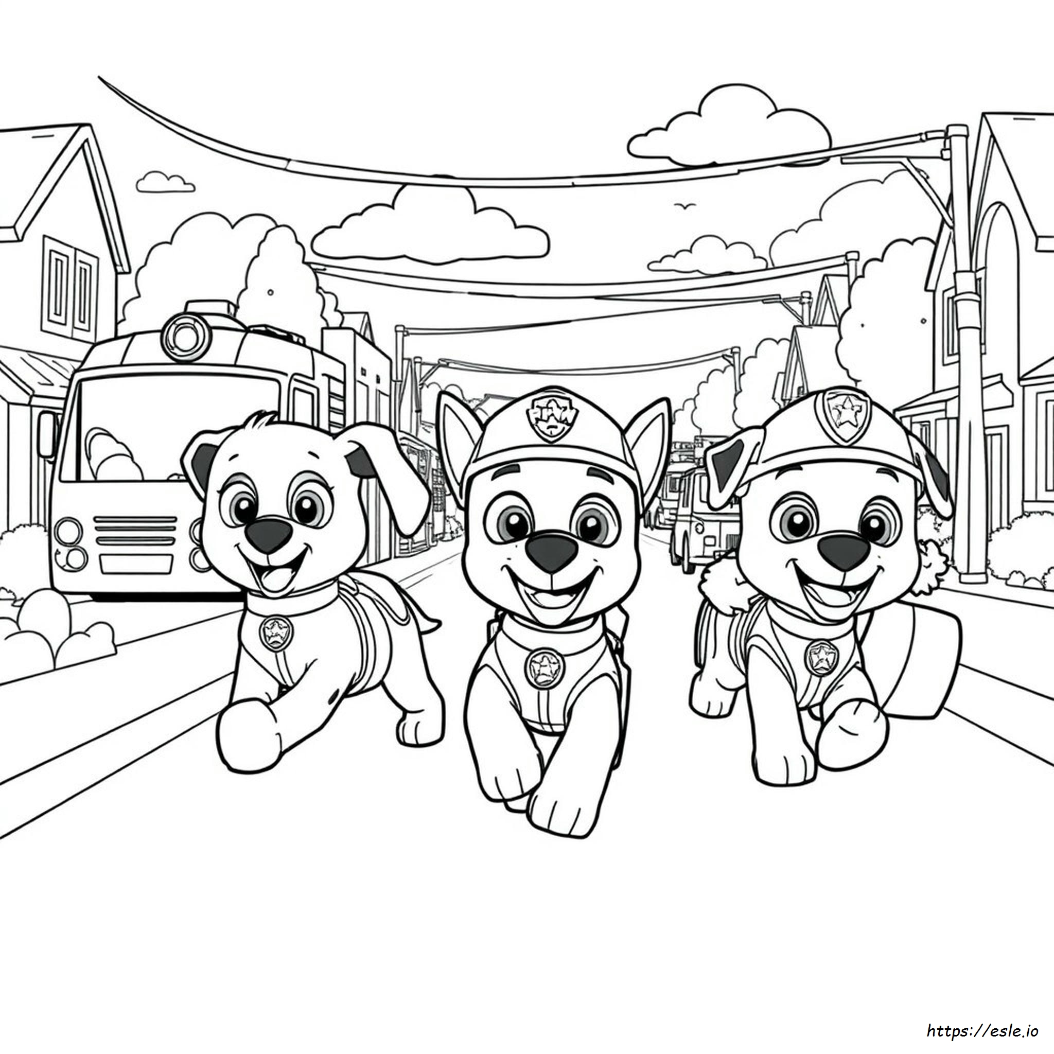 Chase Paw Patrol Coloring