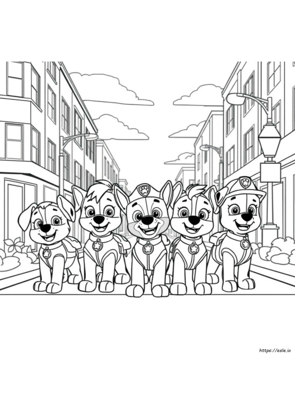 Paw Patrol Super Pups Gambar Mewarnai