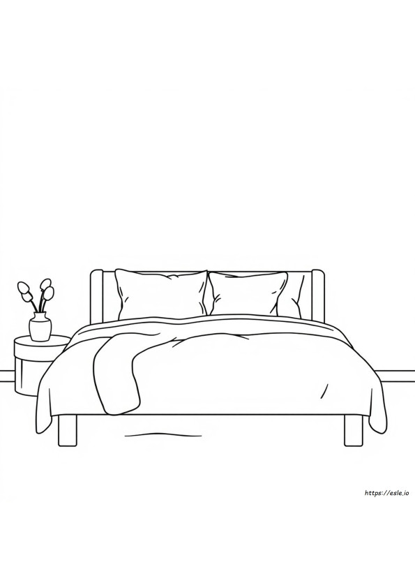Bett Ausmalbilder