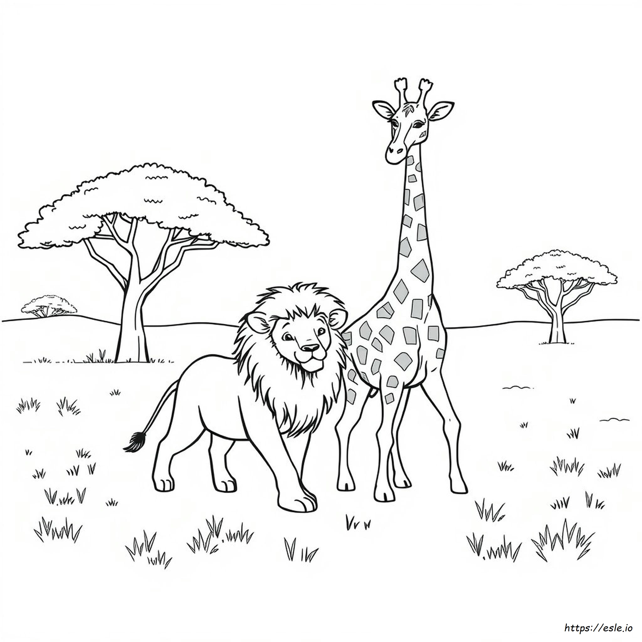 Imagini De Colorat Cu Animale Sălbatice