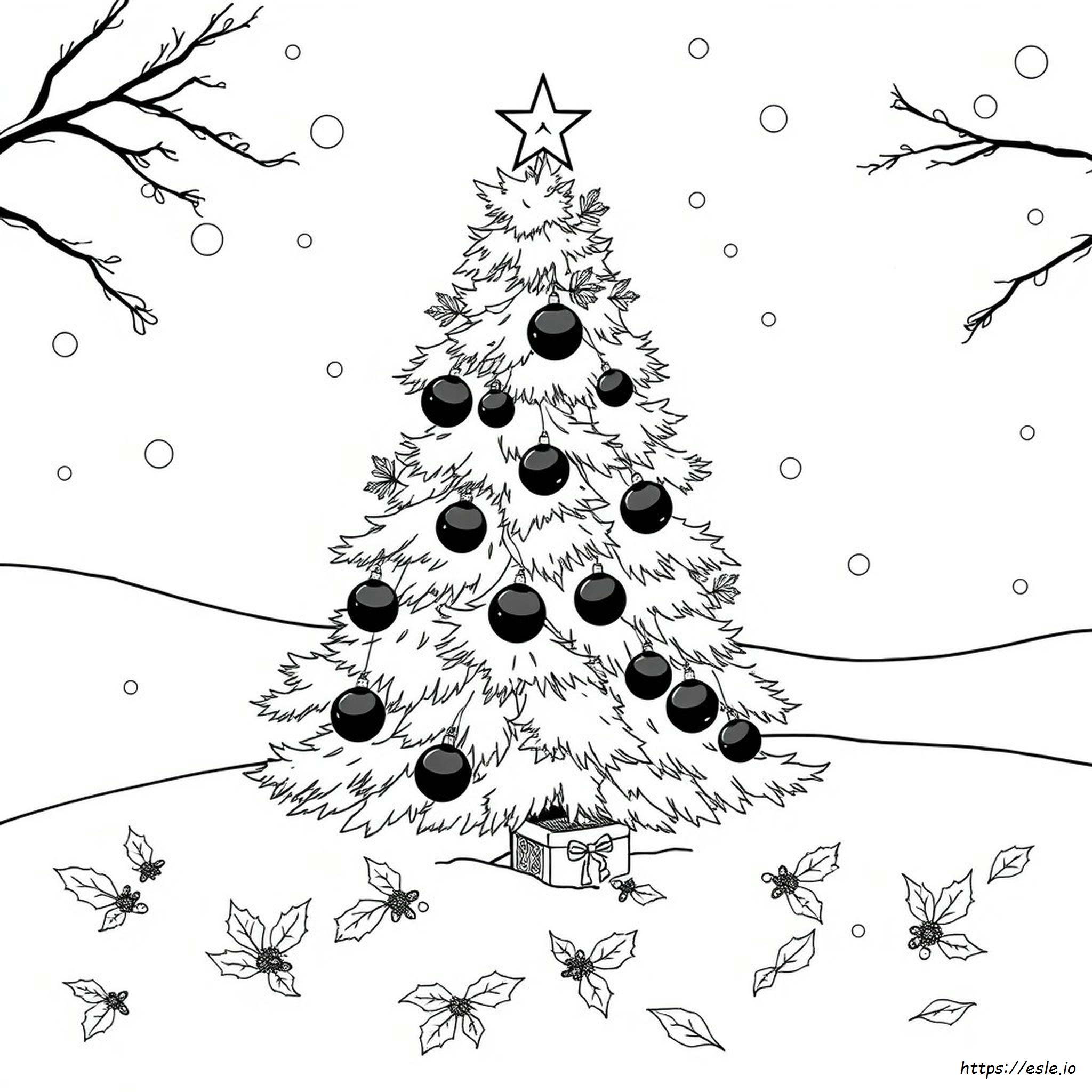 Goth Christmas Coloring Pages