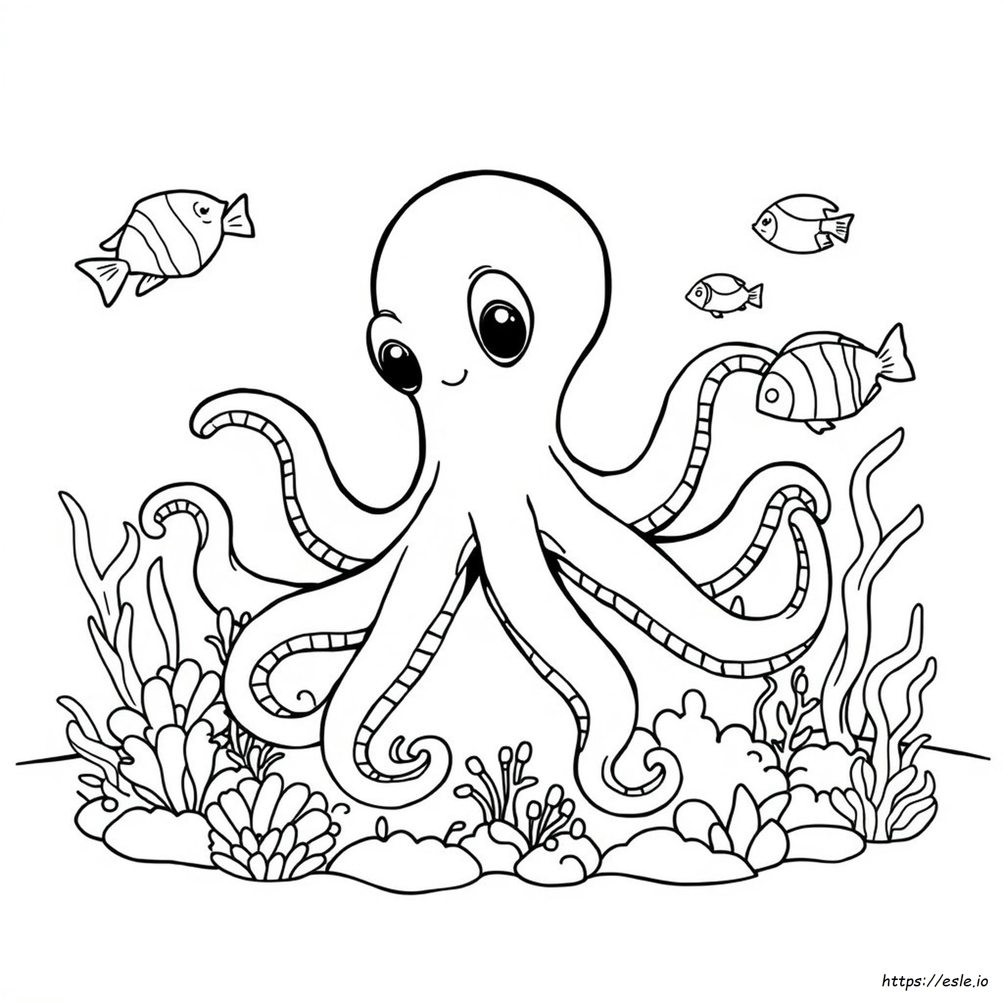 Oktopus Ausmalbilder