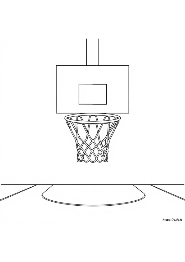 Dibujo De Aro De Baloncesto Para Colorear