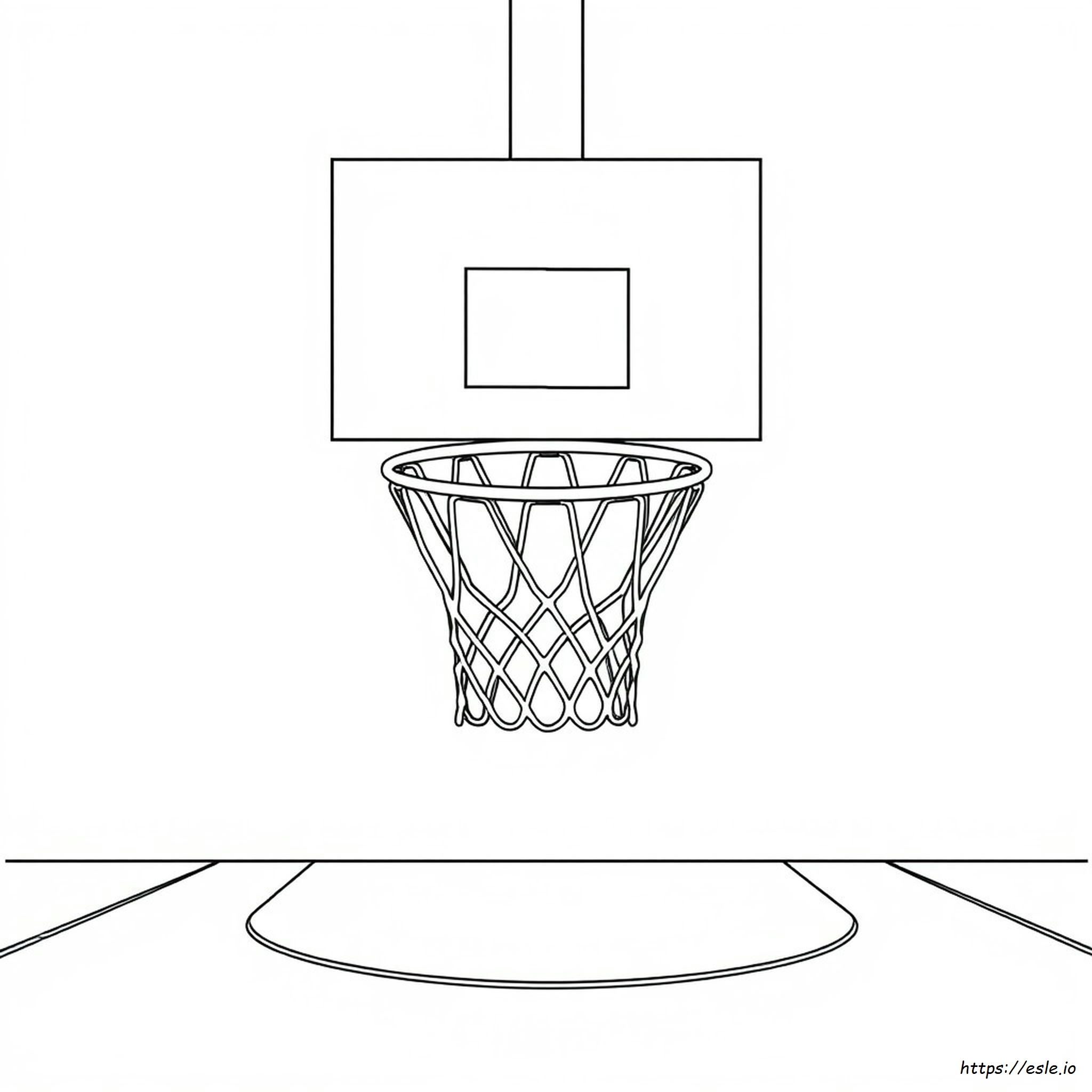 Basketballnetz Ausmalbilder