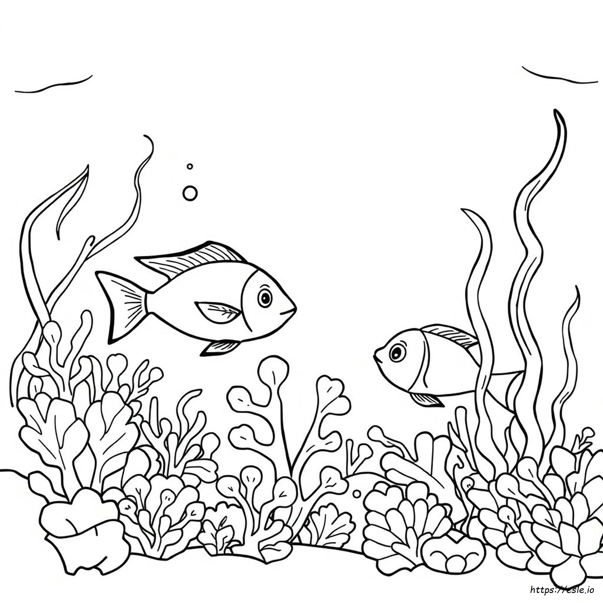 Under The Sea Colouring Page
