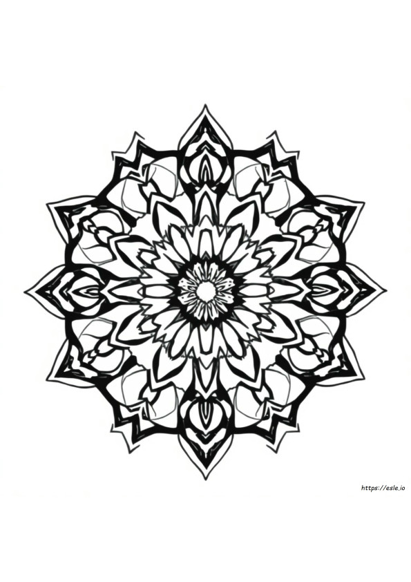 Mandala Ekstrem Mewarnai Gambar