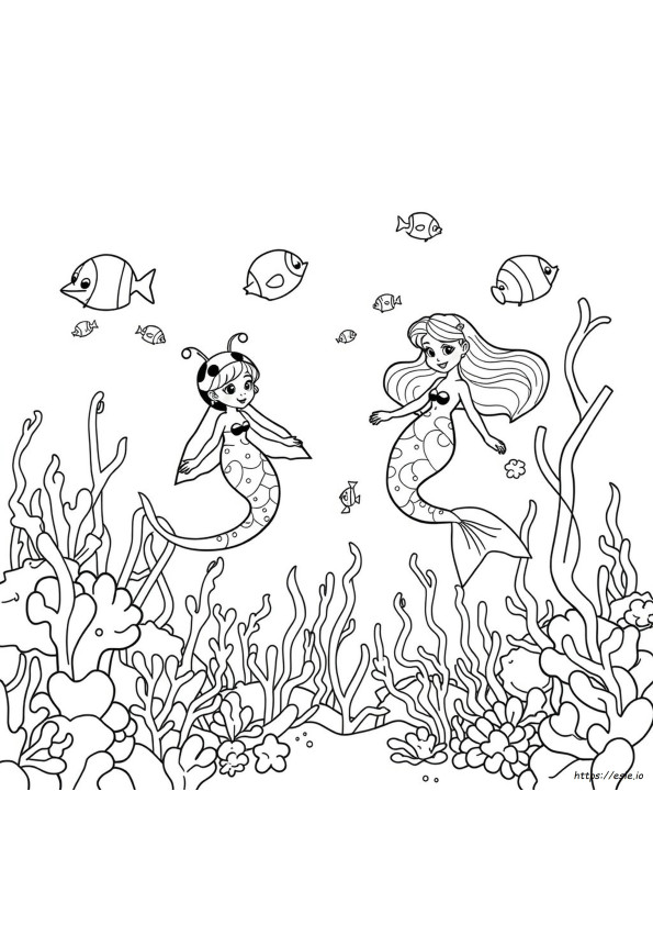 Sirena Coccinella Disegni Da Colorare