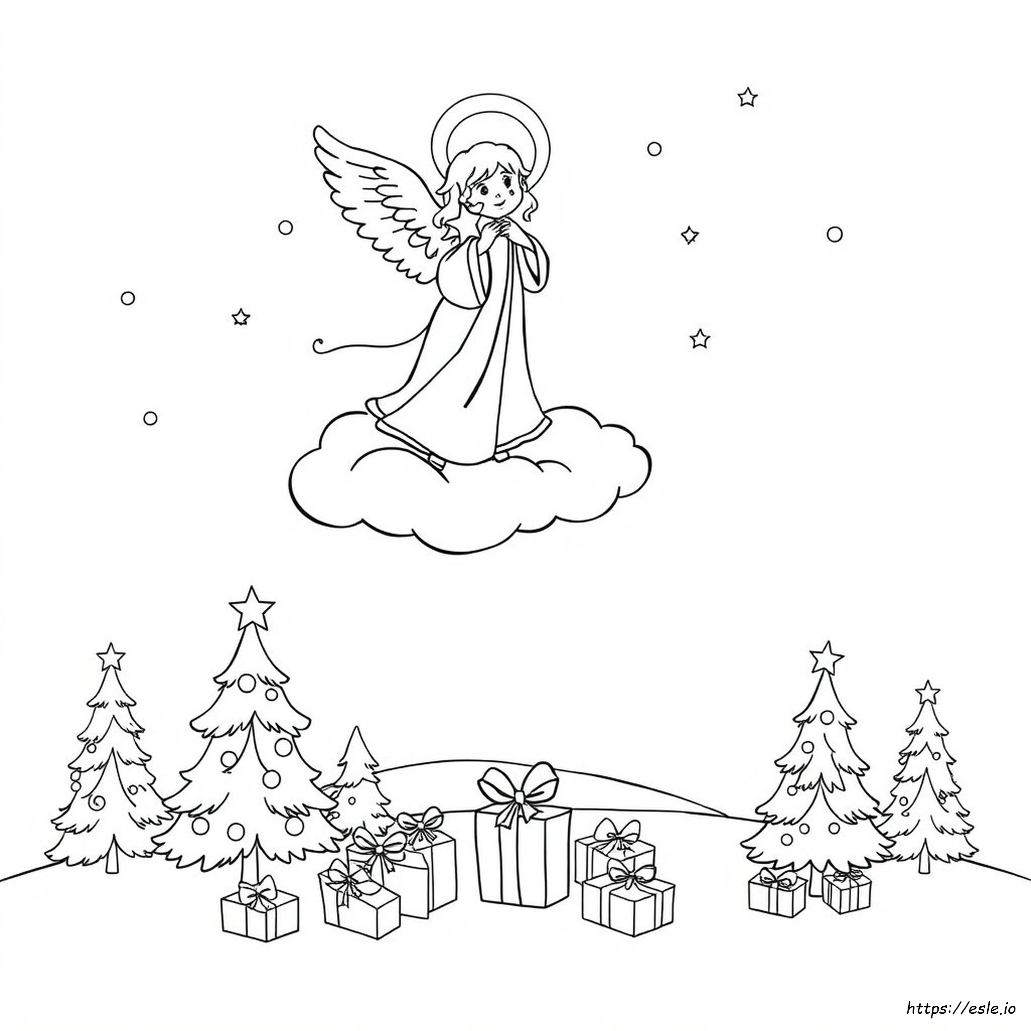 Christmas Angel Coloring Pages Printable
