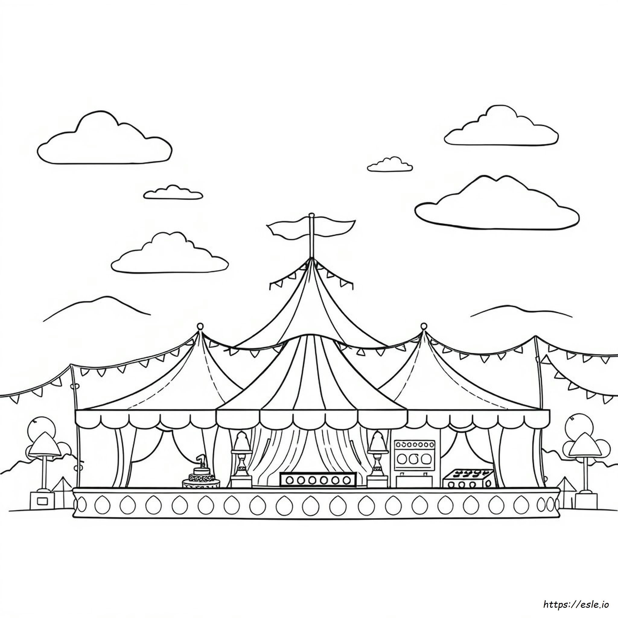 Carnival Theme Coloring Pages