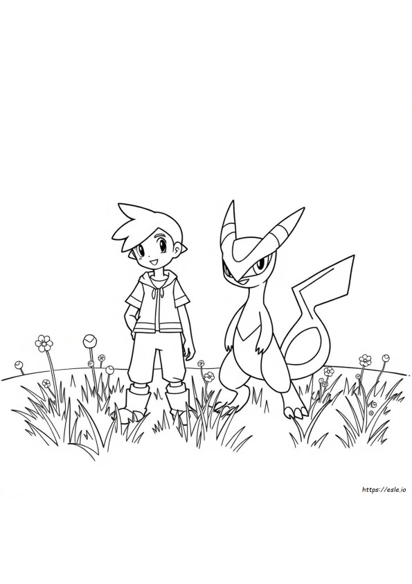 Pokemon Gambar Mewarnai Ash Greninja