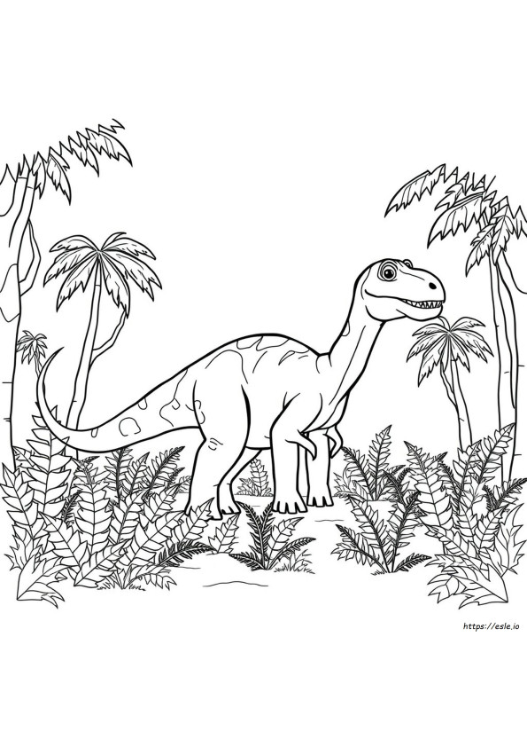 Amargasaurus Gambar Mewarnai