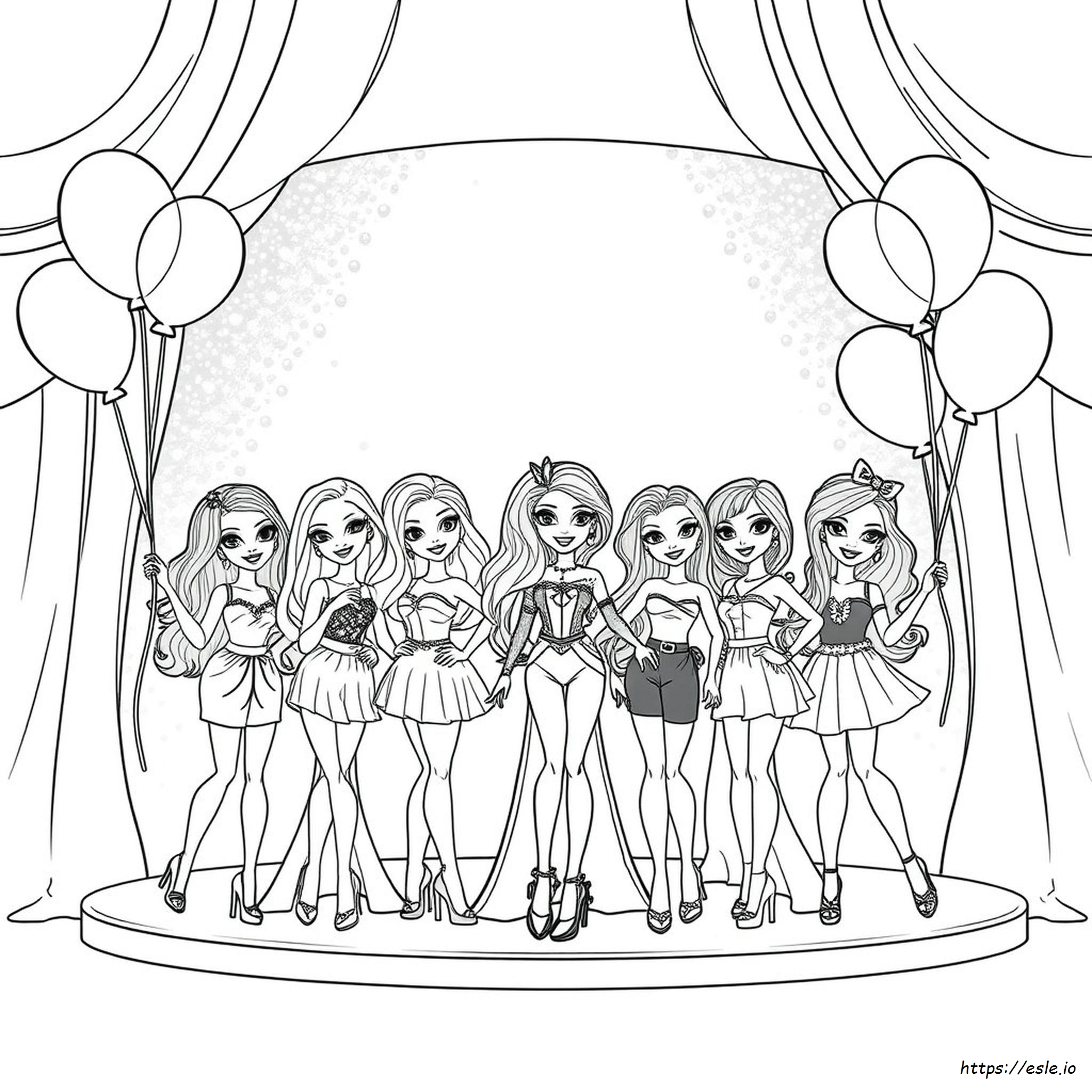 Bratz Prom Coloring Pages