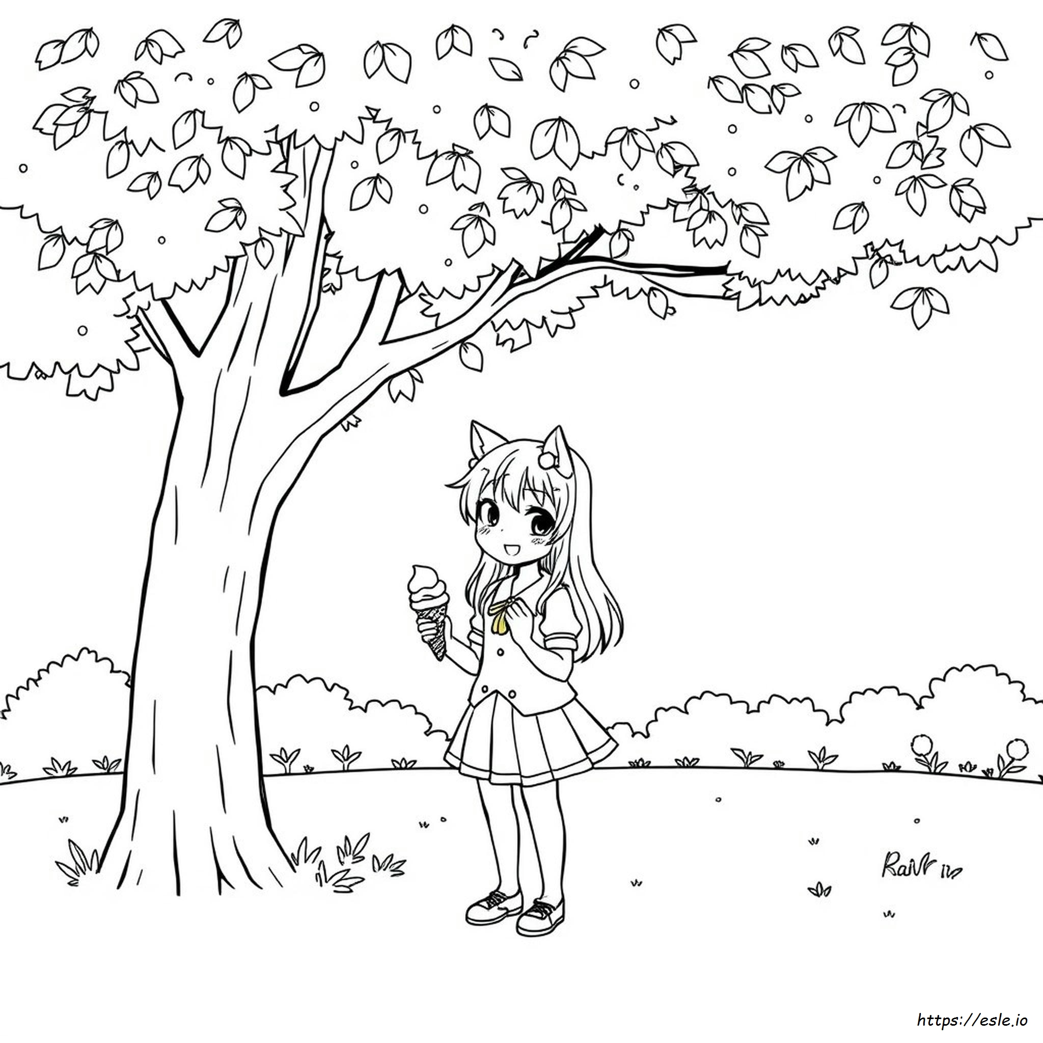 Gambar Mewarnai Kurumi