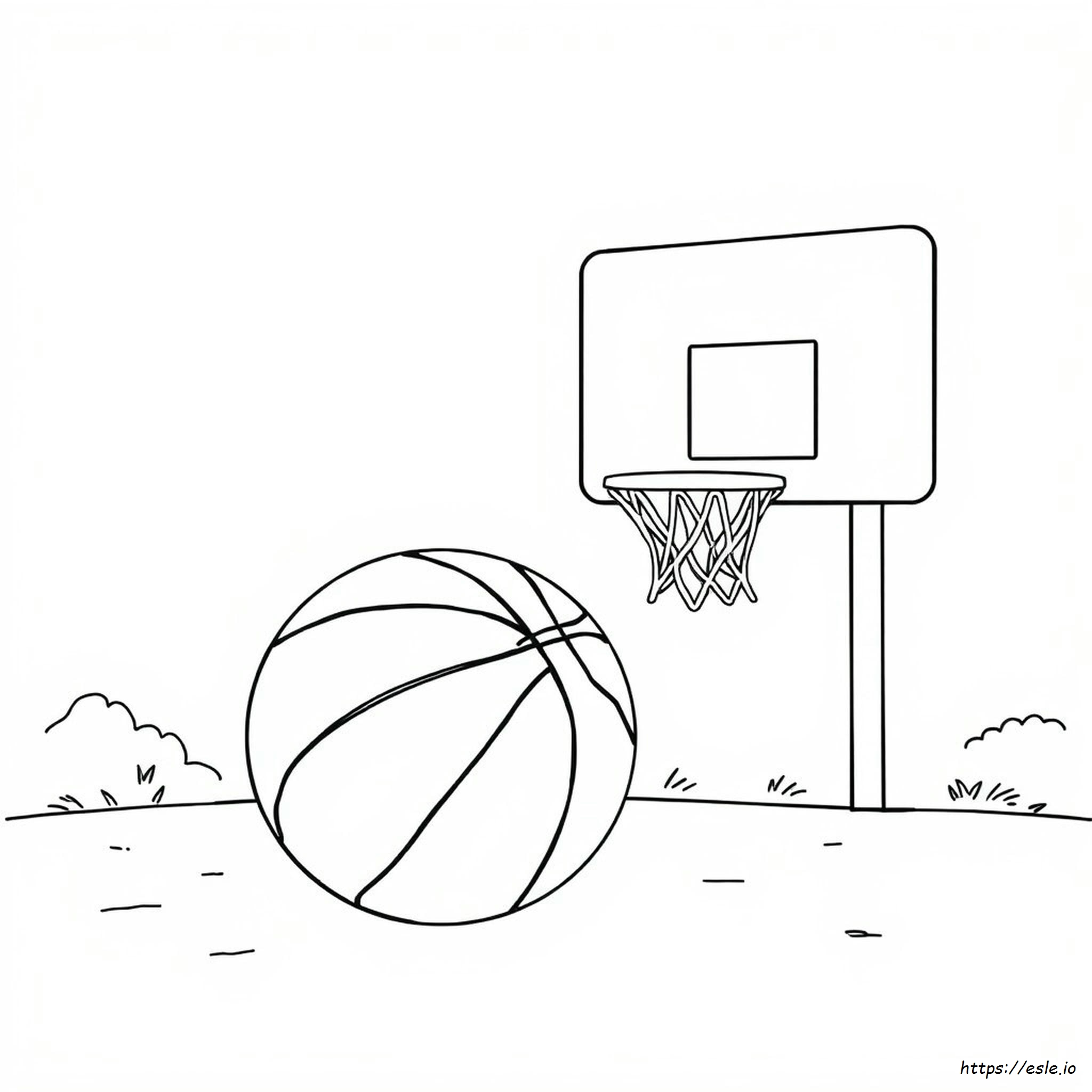 Pallone Da Basket Da Colorare