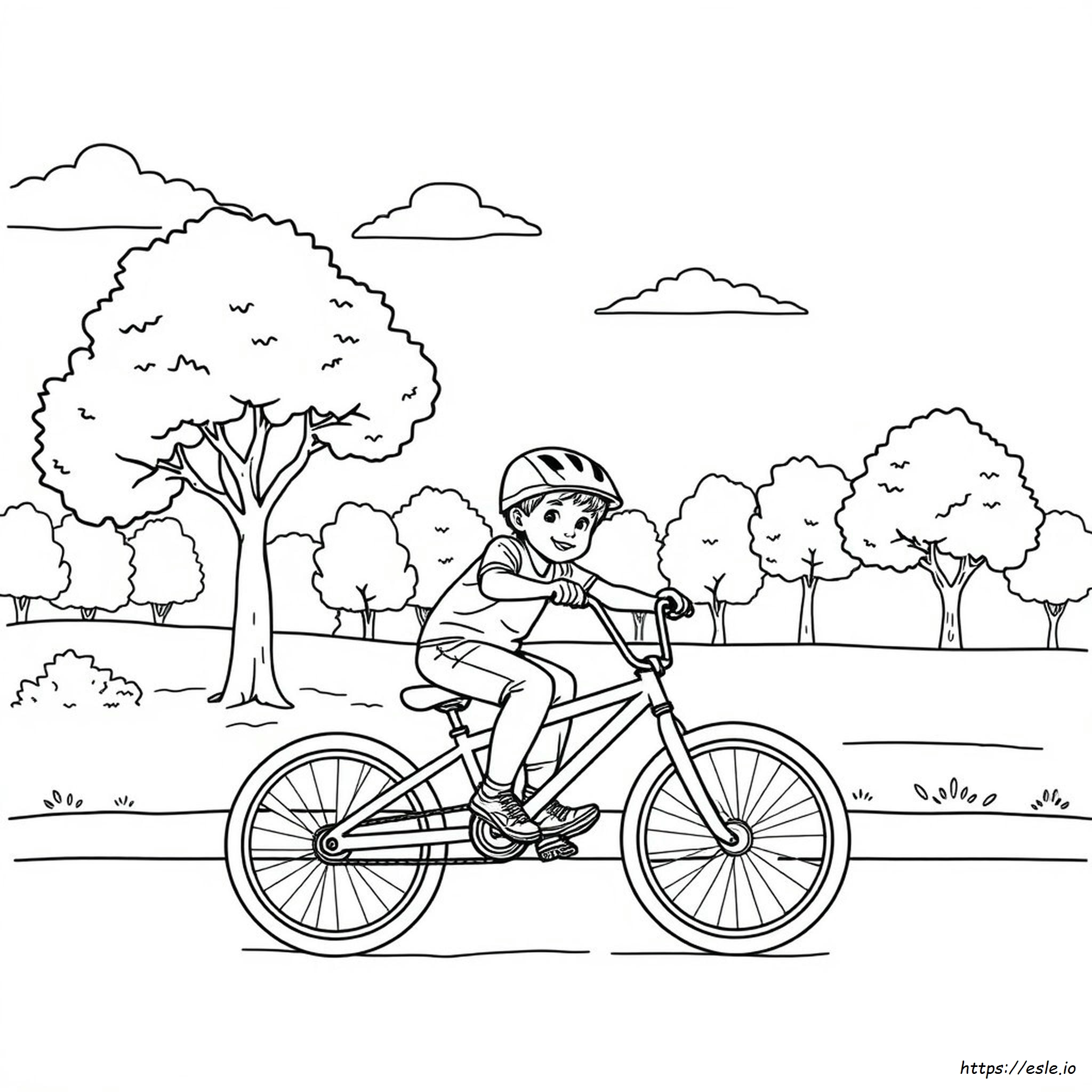 Bmx Coloring Pages Free