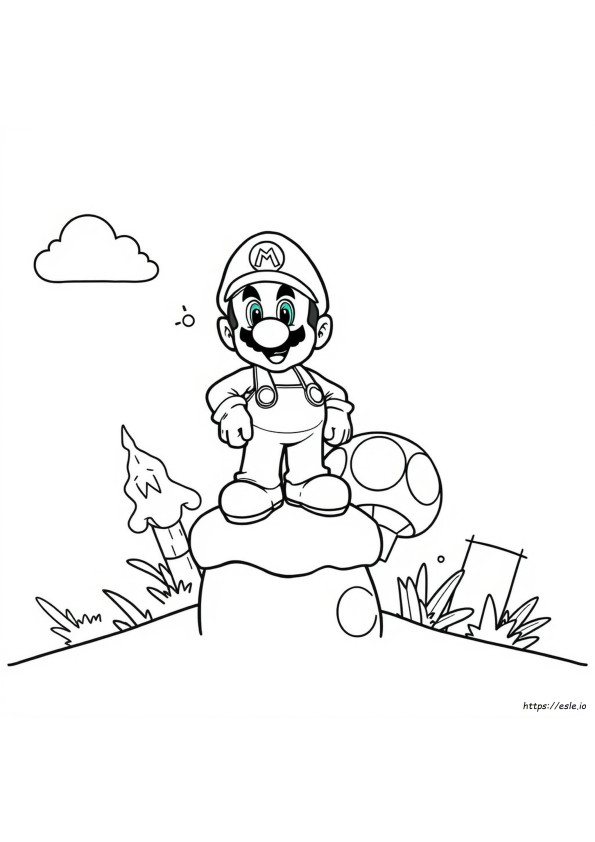 Halaman Mewarnai Supermario