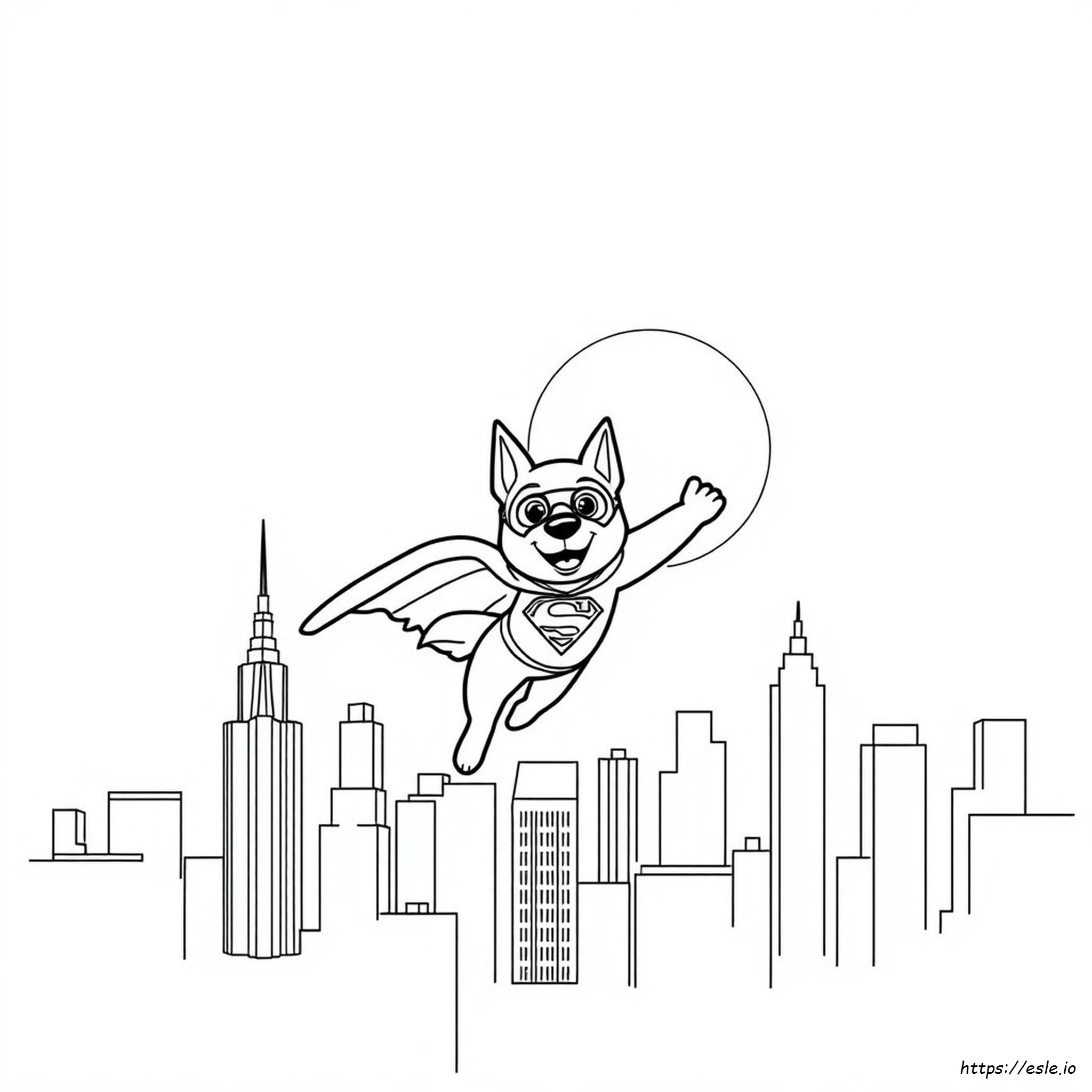 Superhero Dogman Coloring Page