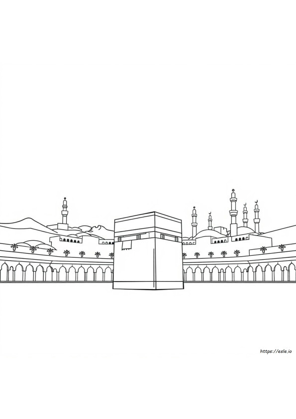 Gambar Mewarnai Ka'bah