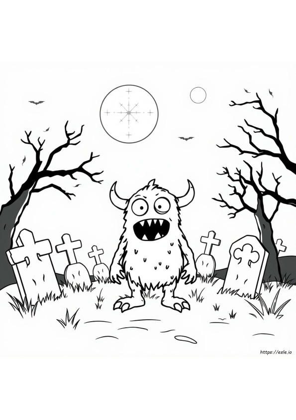 Coloriages De Monstres Simples