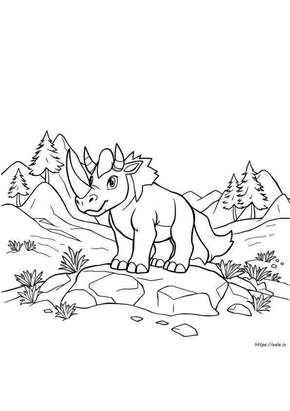 Gambar Mewarnai Rhyhorn