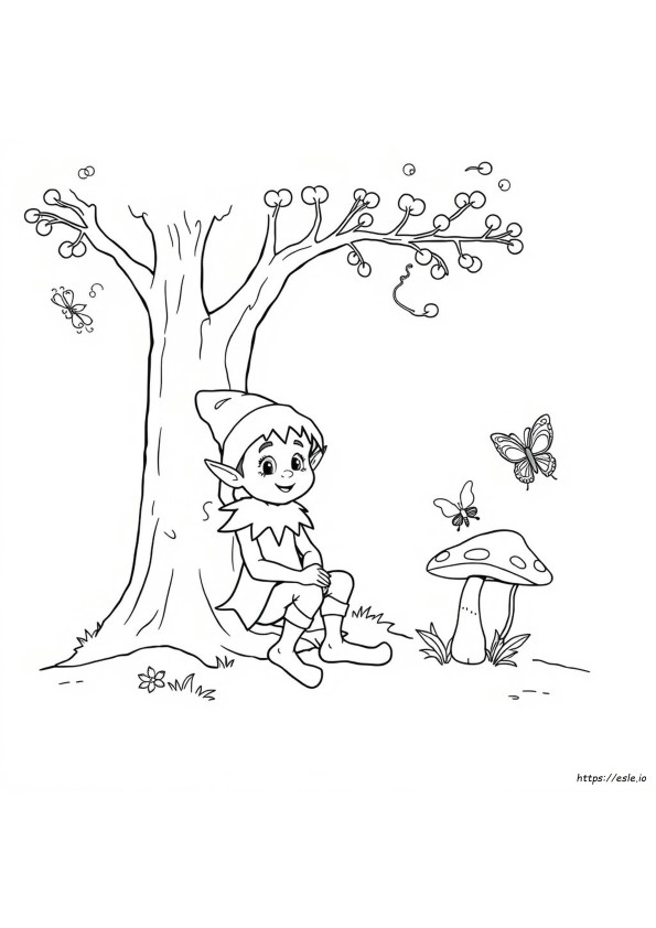 Elf Kleurplaat