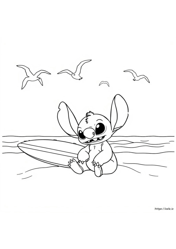 Gambar Mewarnai Stitch