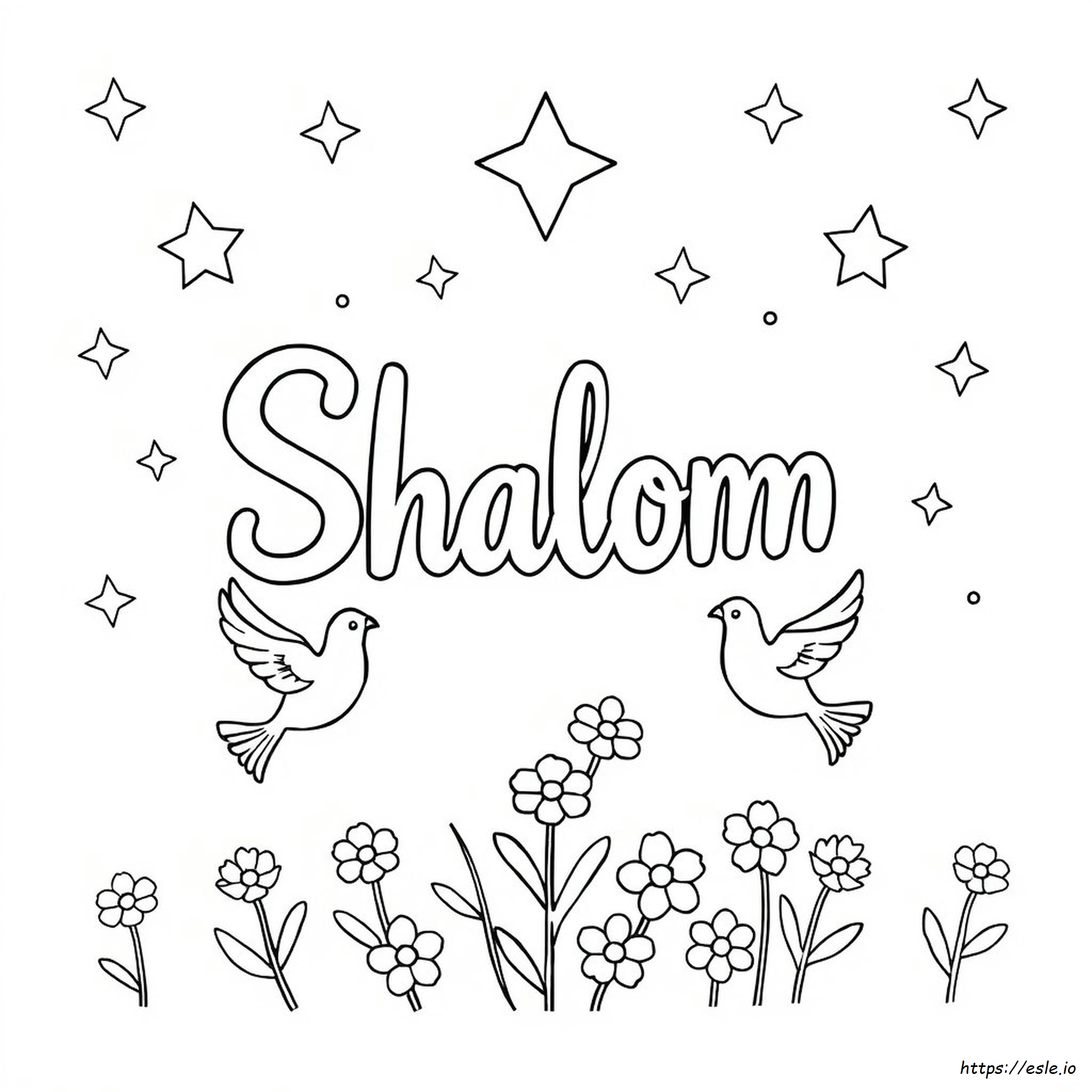 Shalom Da Colorare