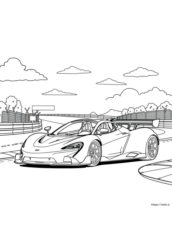 28 McLaren Automotive coloring pages - free printable