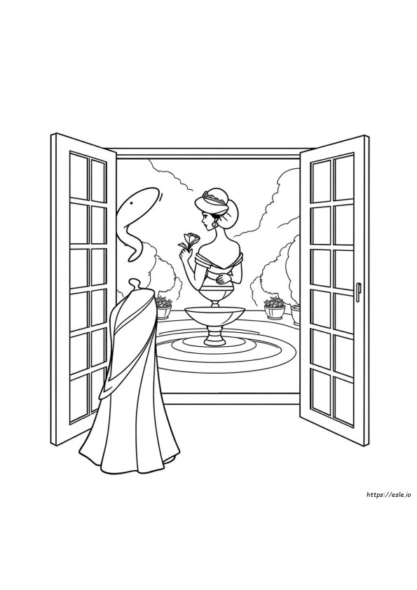 Prinsessa Jasmine Värityskuva