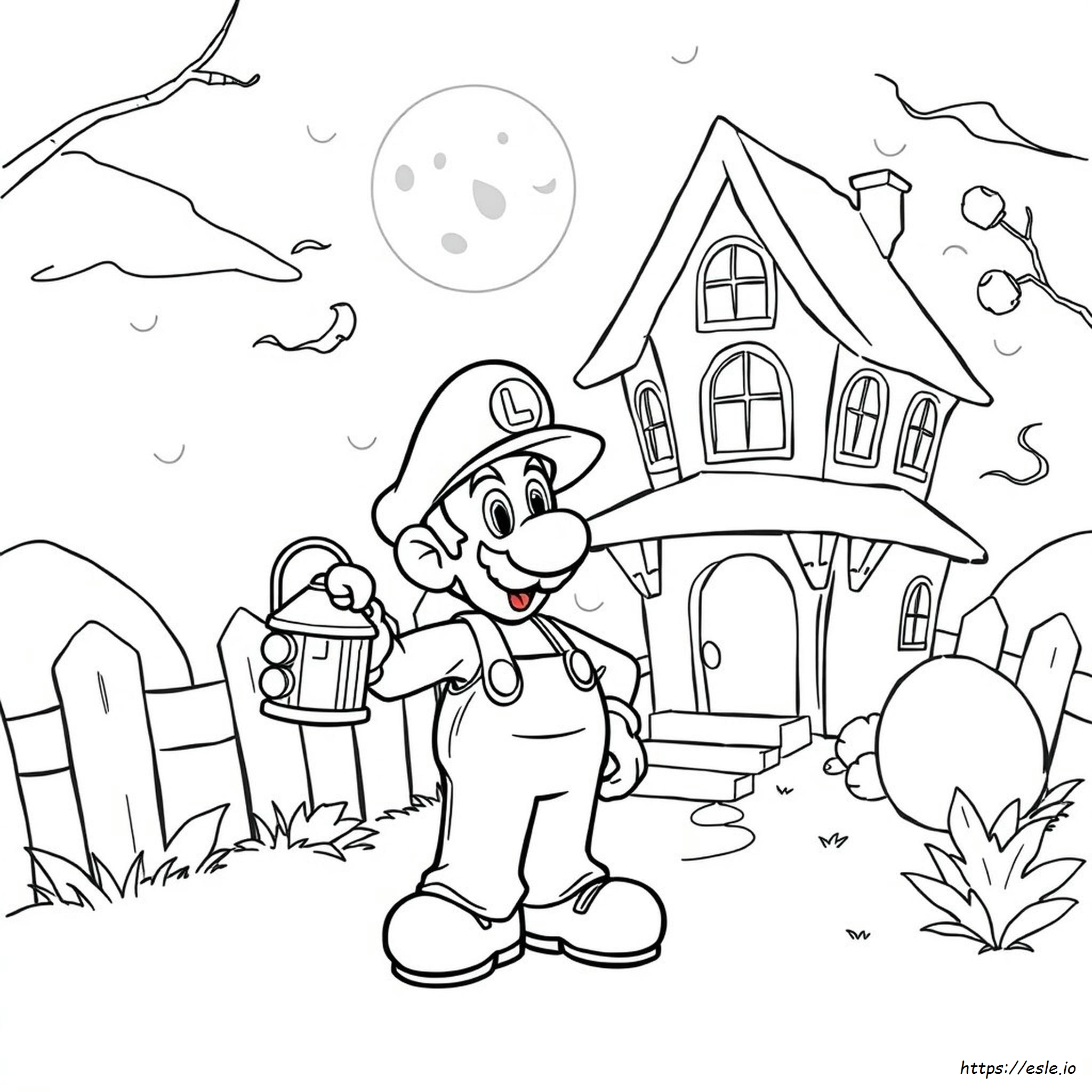 Luigi Coloring Picture