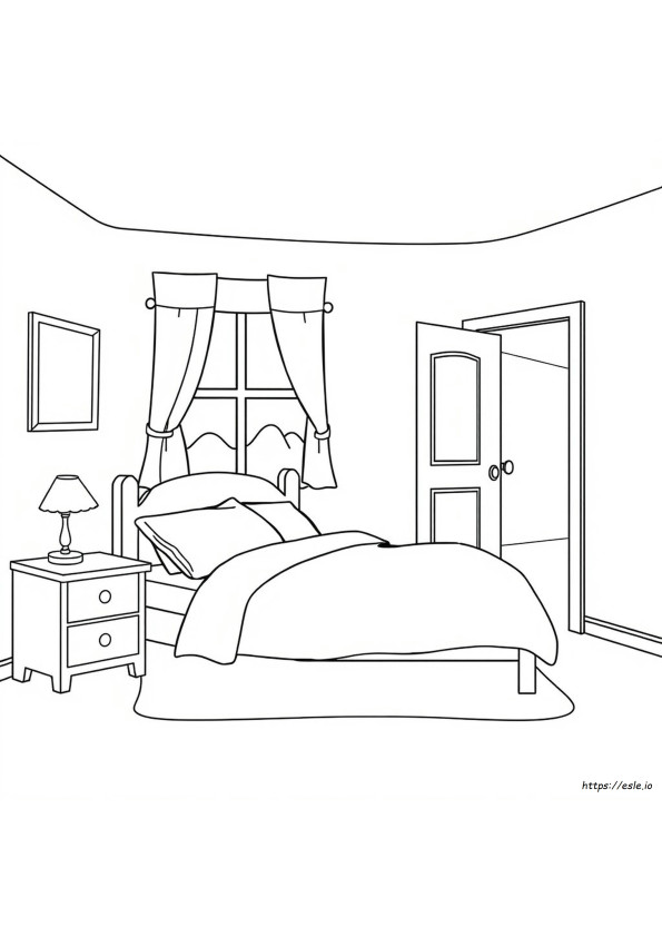 Schlafzimmer Ausmalbilder