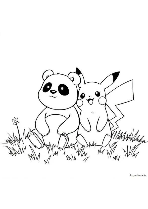コンボパンダ ライアン ぬりえ