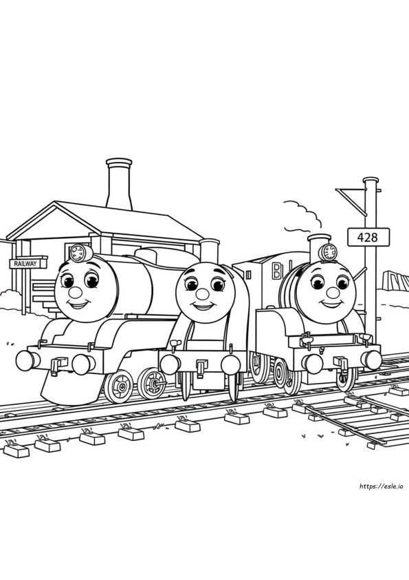 Pagini De Colorat Chuggington Gratuite Pentru Imprimat