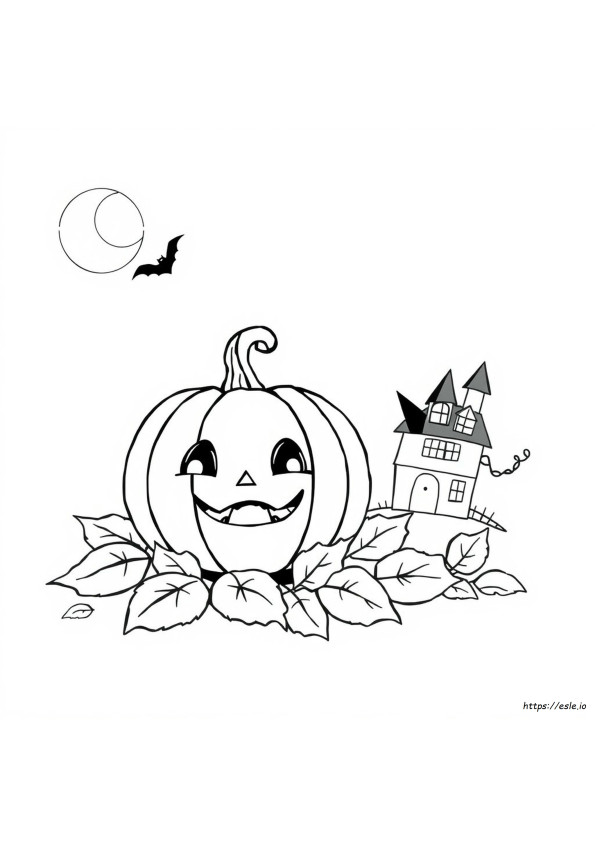 Gambar Mewarnai Halloween Sederhana Lucu