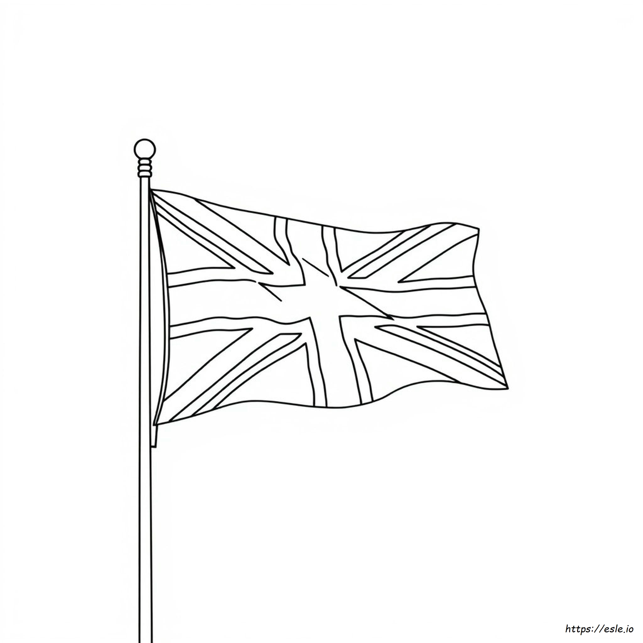 Bandiera Britannica Da Colorare