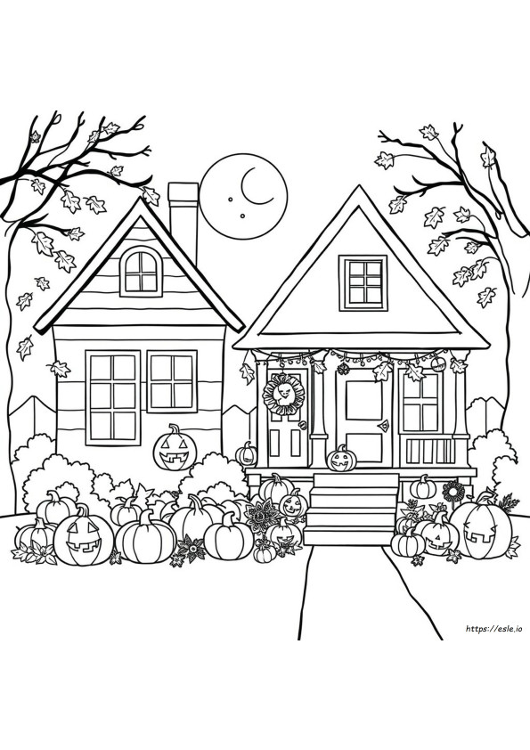 Halloween/Musim Gugur Gambar Mewarnai