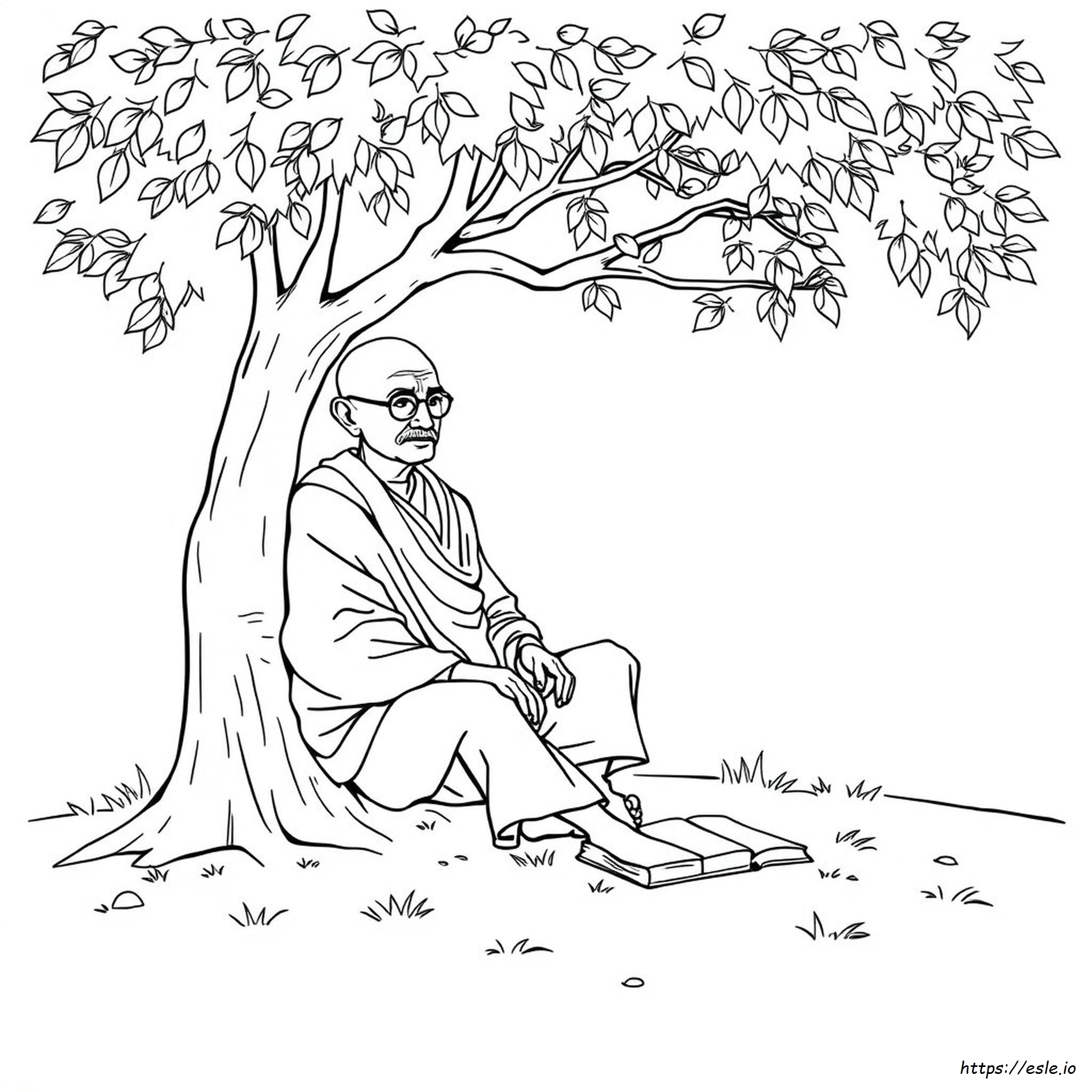 Mahatma Gandhi Para Colorear