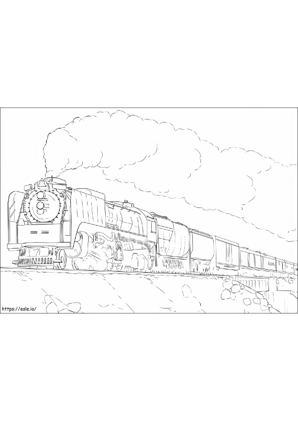 Giant Train coloring page